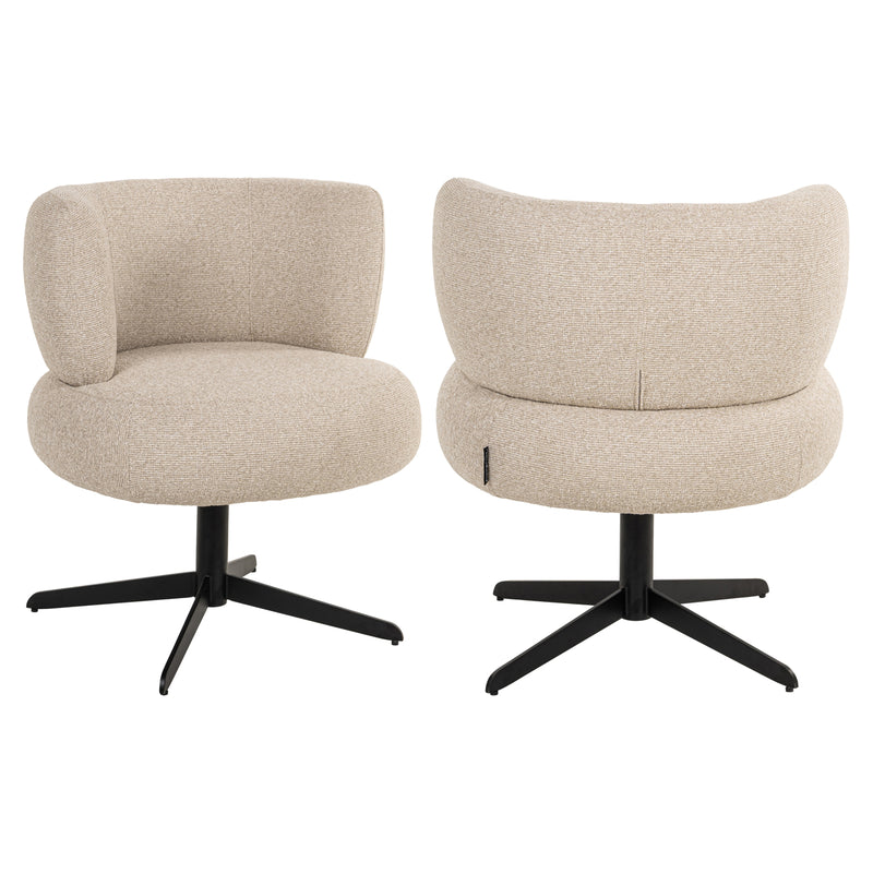 Esszimmerstuhl Alexis Biscotti drehbar, Polyester, Richmond