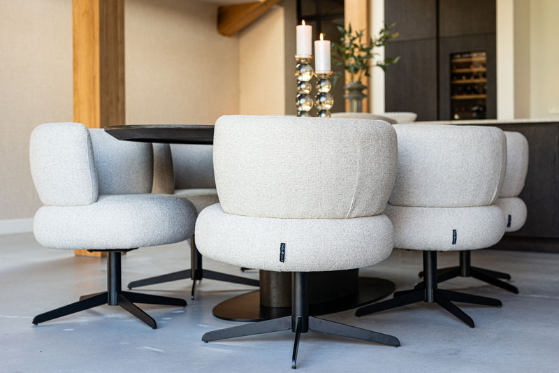 Esszimmerstuhl Alexis Biscotti drehbar, Polyester, Richmond