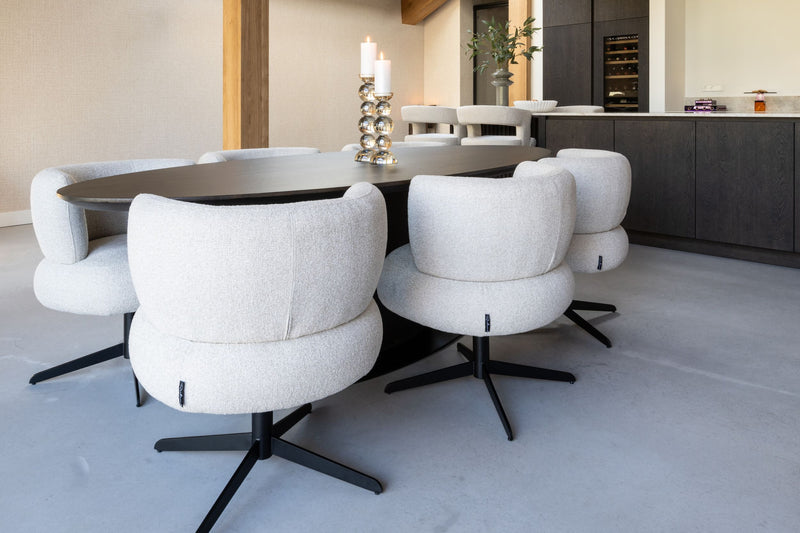 Esszimmerstuhl Alexis Biscotti drehbar, Polyester, Richmond