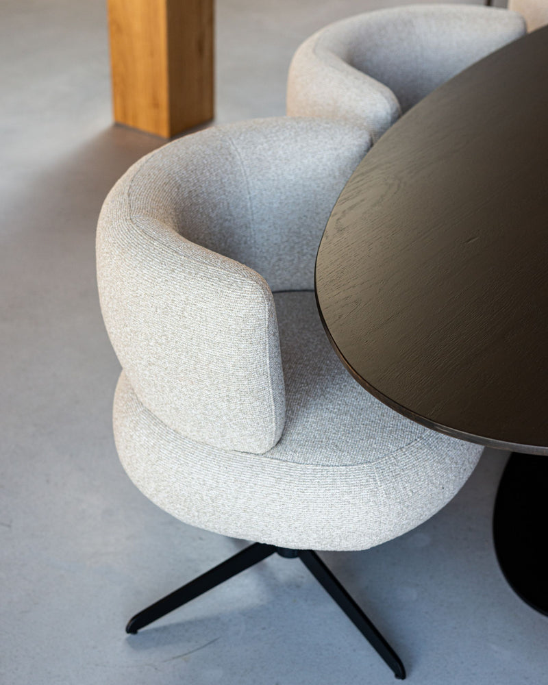 Esszimmerstuhl Alexis Biscotti drehbar, Polyester, Richmond