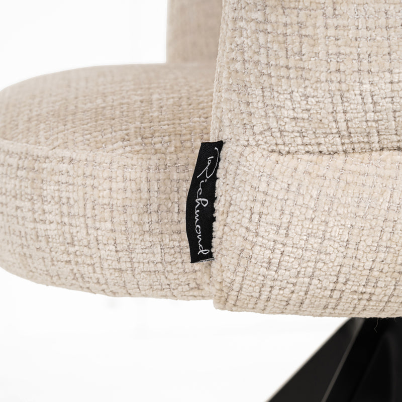 Esszimmerstuhl Serenity Niagara Beige drehbar mit Polyesterbezug