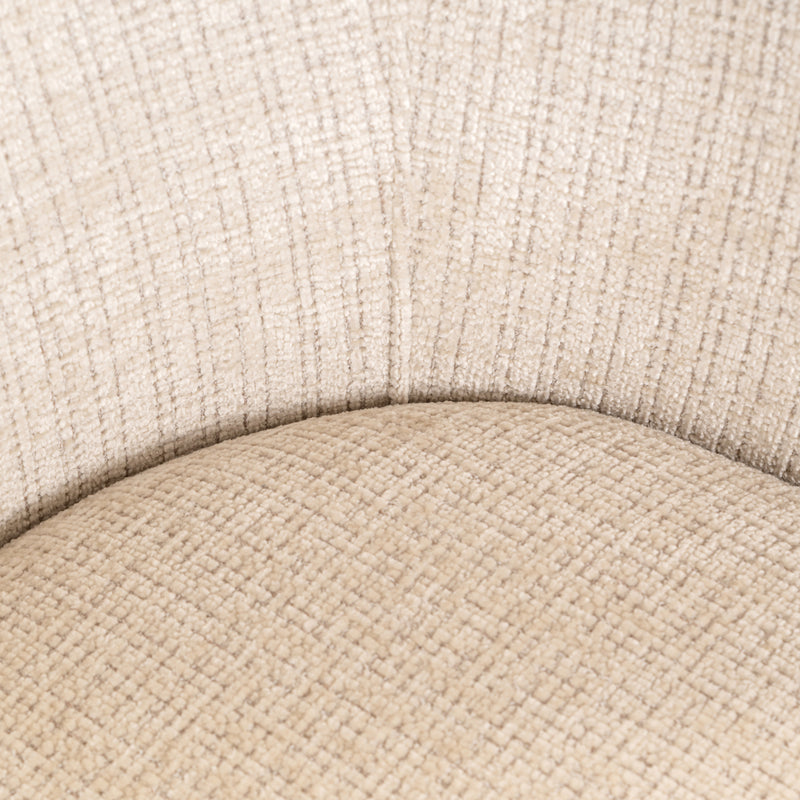 Esszimmerstuhl Serenity Niagara Beige drehbar mit Polyesterbezug