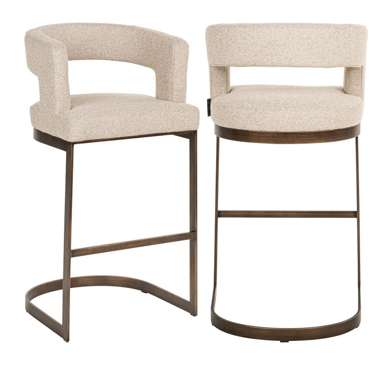 Barhocker Ellis biscotti – Richmond Thekenhocker mit Polsterbezug