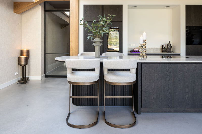 Barhocker Ellis biscotti – Richmond Thekenhocker mit Polsterbezug