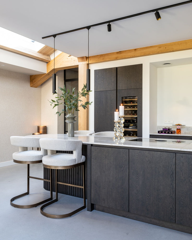 Barhocker Ellis biscotti – Richmond Thekenhocker mit Polsterbezug