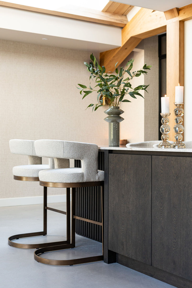 Barhocker Ellis biscotti – Richmond Thekenhocker mit Polsterbezug