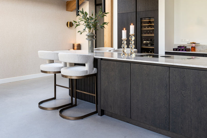 Barhocker Ellis biscotti – Richmond Thekenhocker mit Polsterbezug
