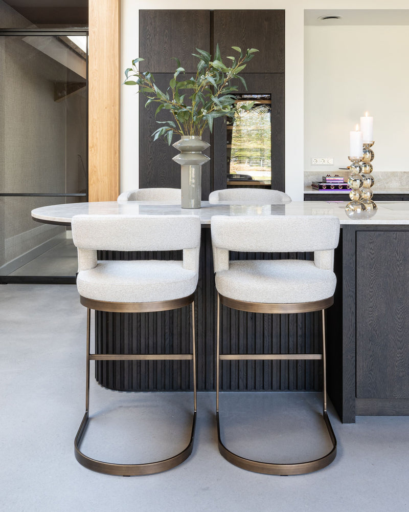 Barhocker Ellis biscotti – Richmond Thekenhocker mit Polsterbezug