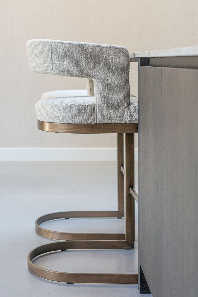 Barhocker Ellis biscotti – Richmond Thekenhocker mit Polsterbezug