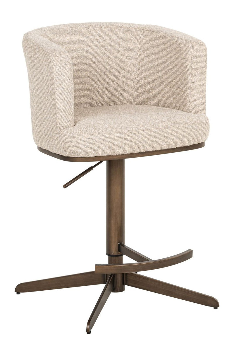 Barhocker Cheyenne biscotti - höhenverstellbar mit Drehfunktion