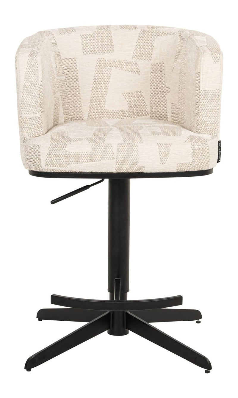 Barhocker Cheyenne höhenverstellbar, drehbar, beige graffic – Richmond