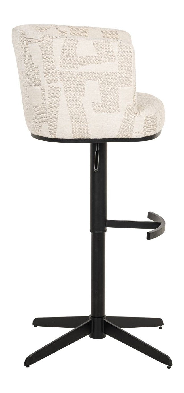 Barhocker Cheyenne höhenverstellbar, drehbar, beige graffic – Richmond