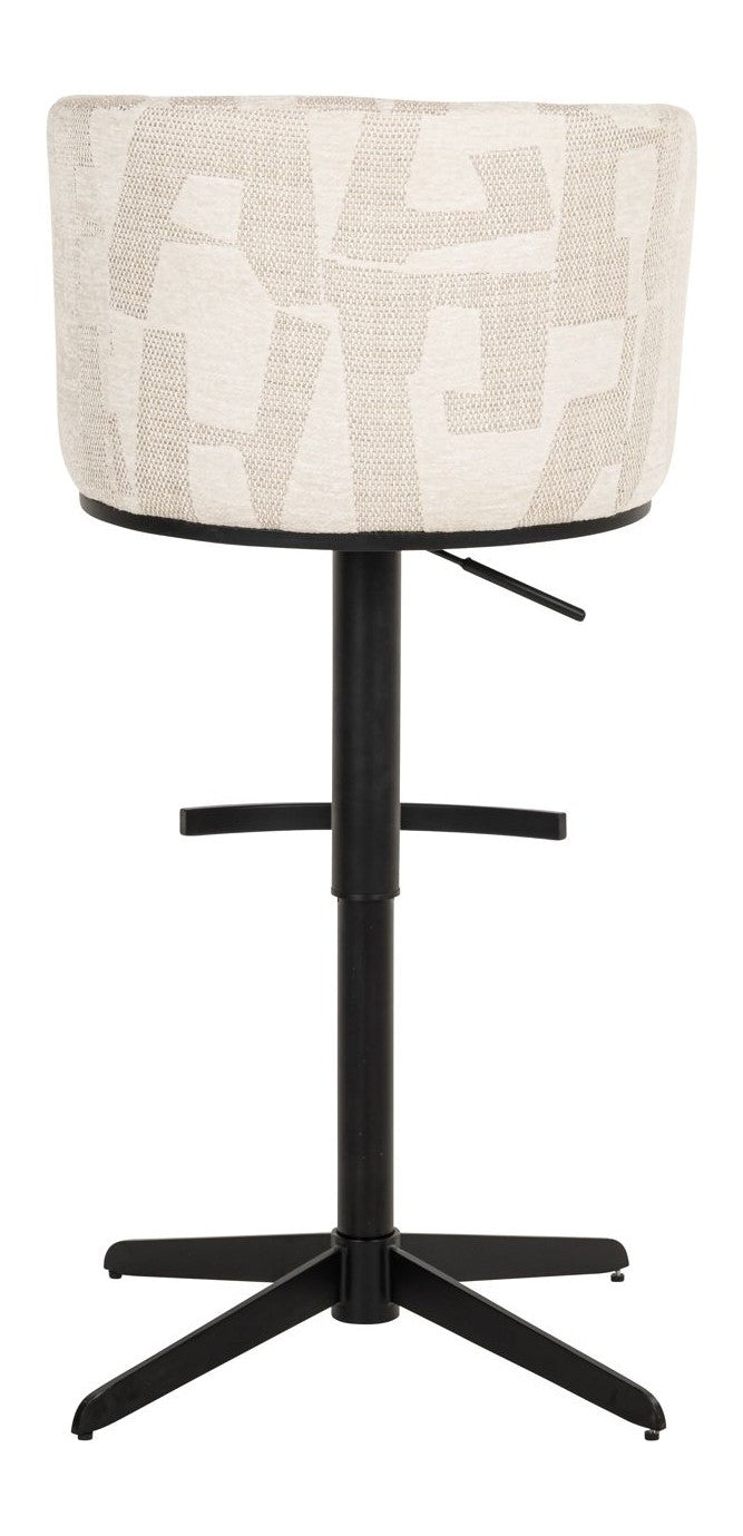 Barhocker Cheyenne höhenverstellbar, drehbar, beige graffic – Richmond