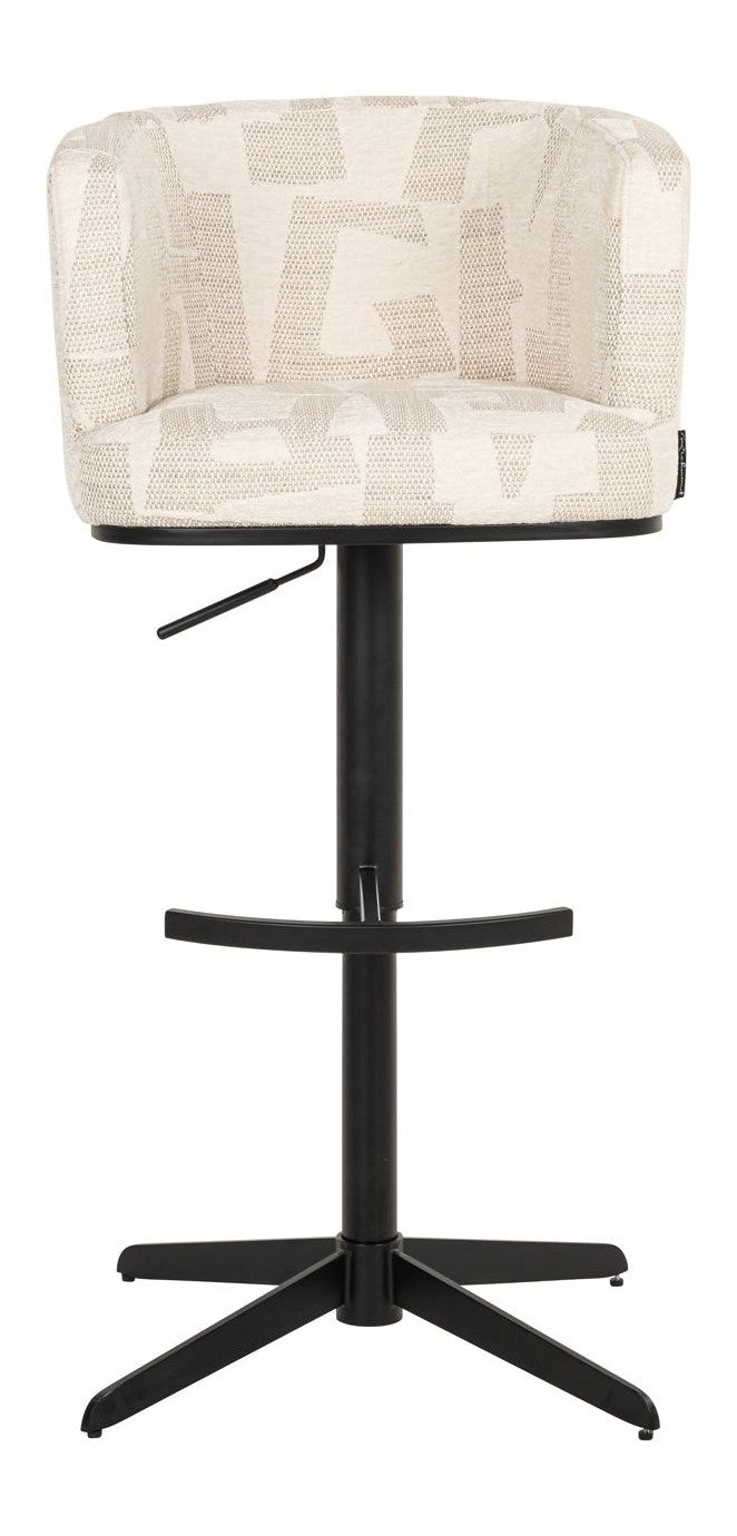 Barhocker Cheyenne höhenverstellbar, drehbar, beige graffic – Richmond