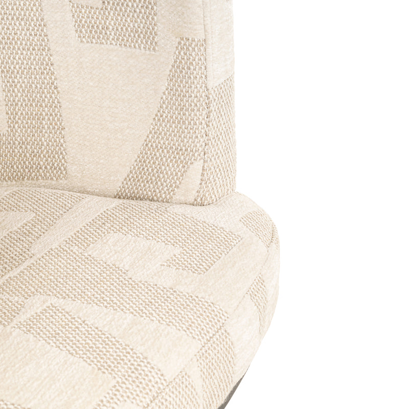 Barhocker Cheyenne höhenverstellbar, drehbar, beige graffic – Richmond