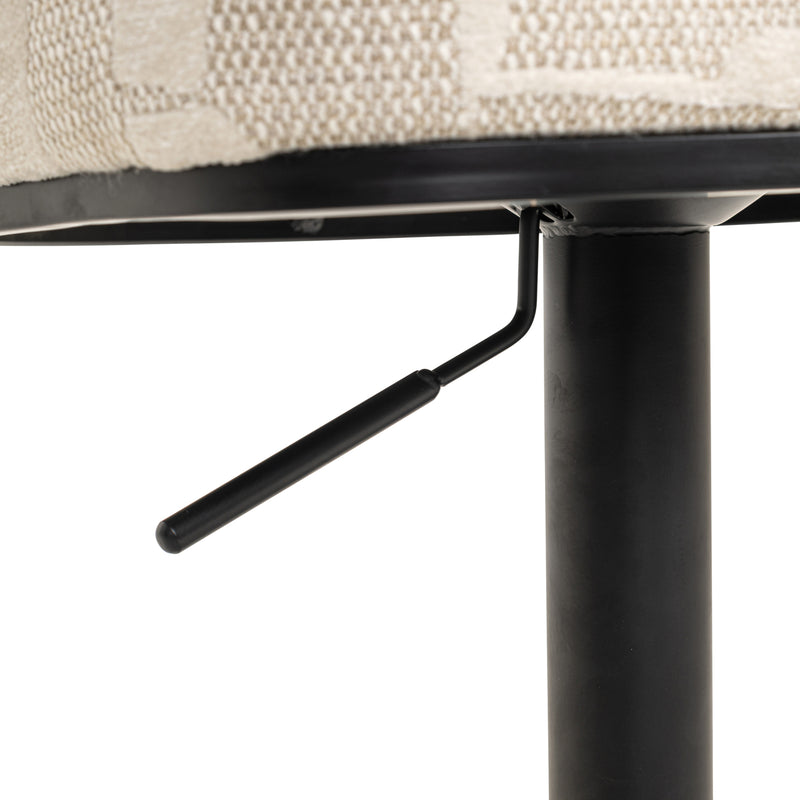 Barhocker Cheyenne höhenverstellbar, drehbar, beige graffic – Richmond