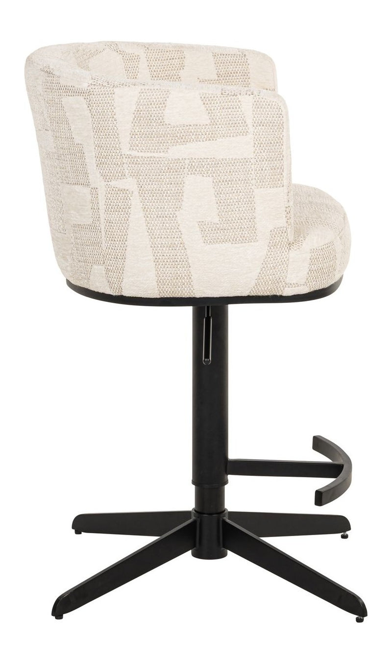 Barhocker Cheyenne höhenverstellbar, drehbar, beige graffic – Richmond