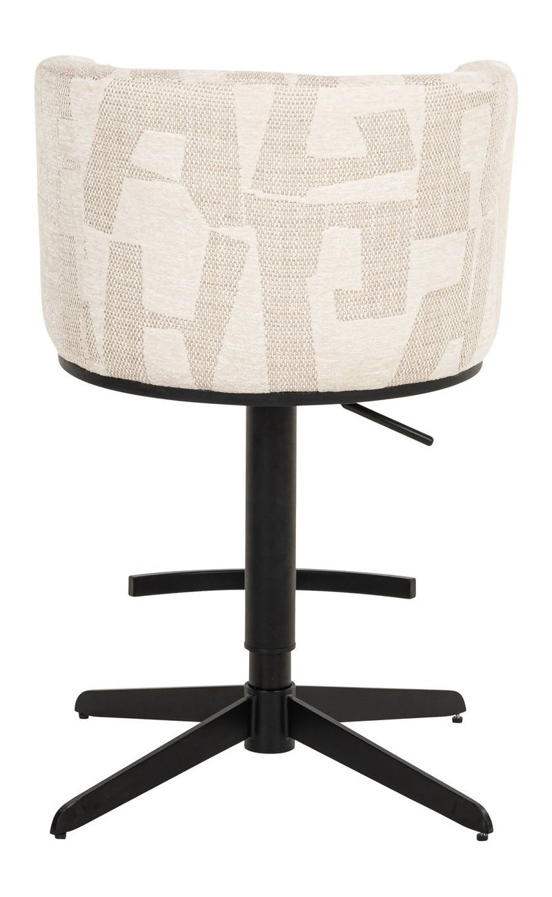 Barhocker Cheyenne höhenverstellbar, drehbar, beige graffic – Richmond