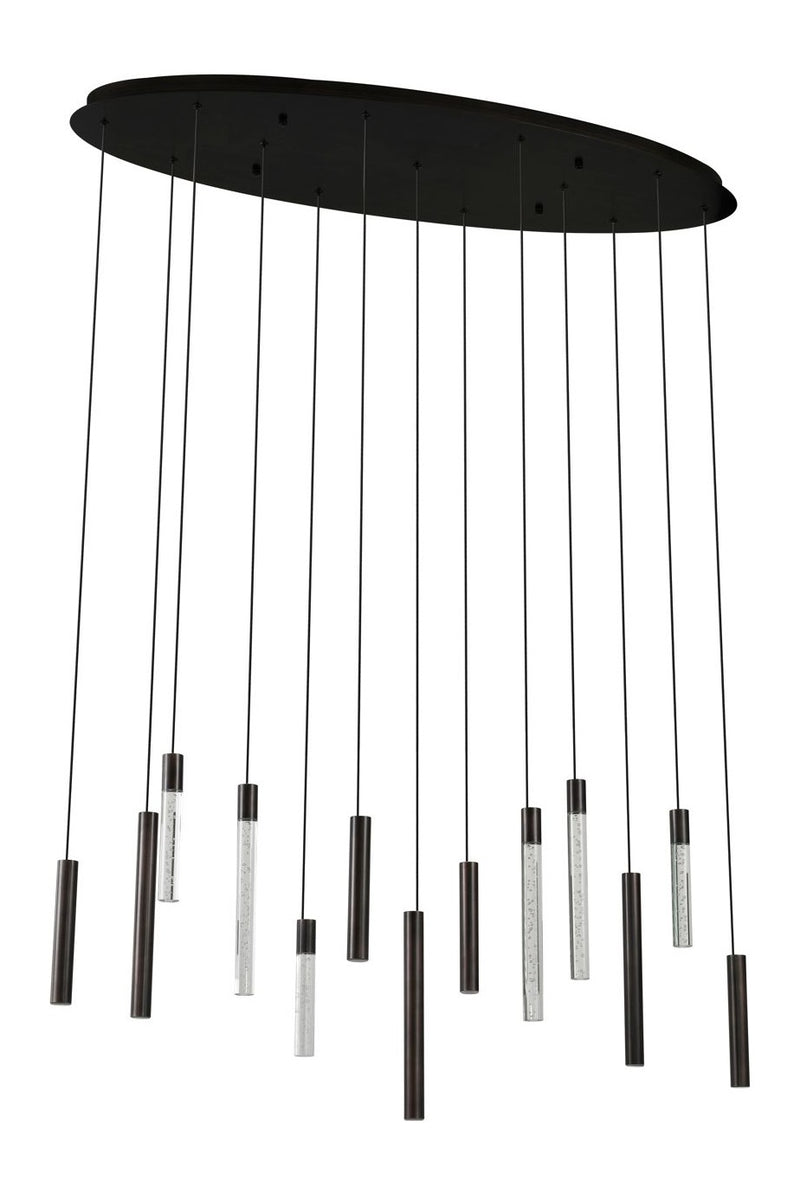 Pendelleuchte Oxley Bronze – Statement-Leuchte mit 13 Flammen