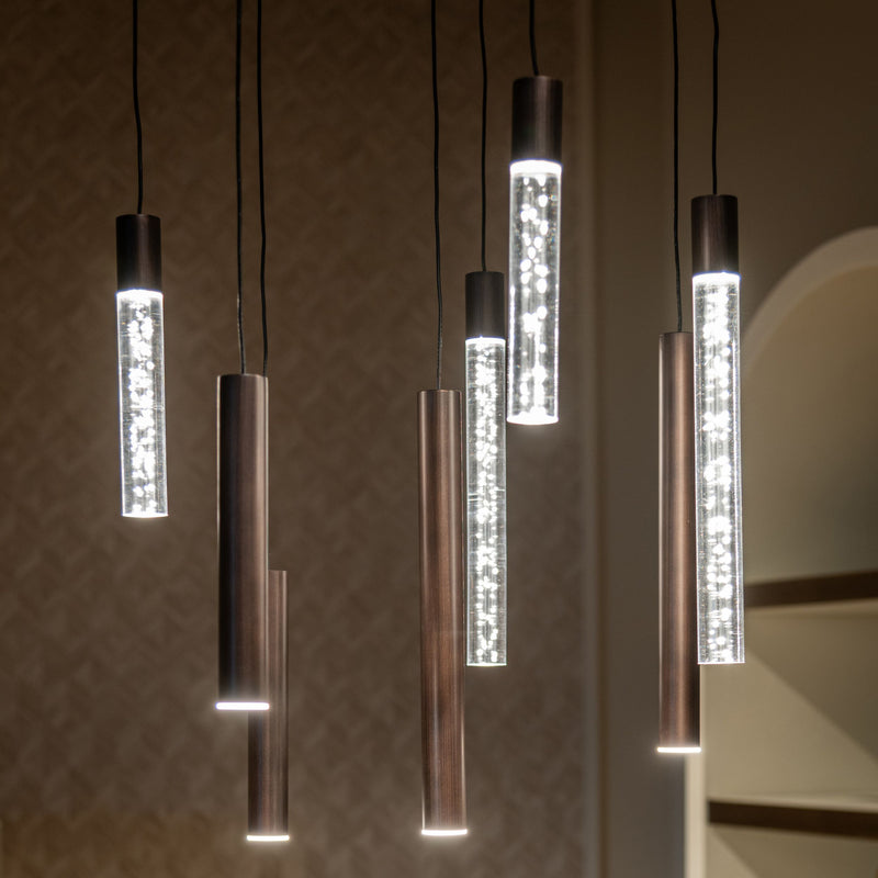 Pendelleuchte Oxley Bronze mit 8 Flammen – Richmond Design