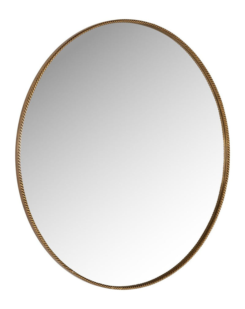 Spiegel Lavinia gold Ø70 cm – runder Wandspiegel mit Metallrahmen