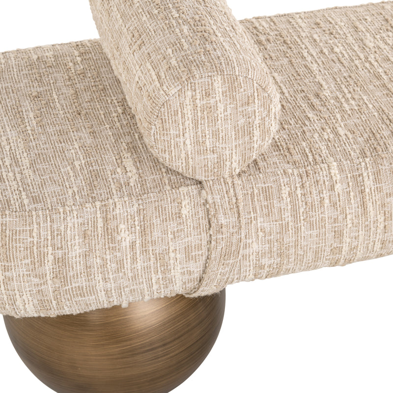 Sitzbank Geneva Alexander Jones beige angora, Polyester-Bezug