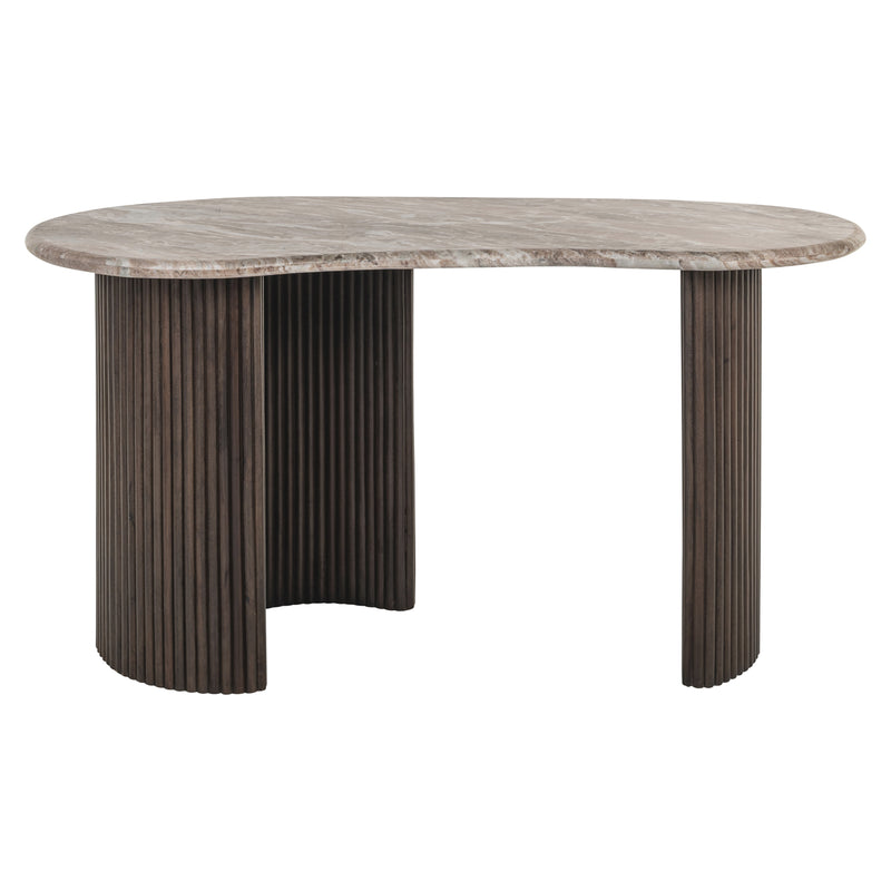 Schreibtisch Rashford Blush Beige mit Toronto-Marmorplatte, Richmond