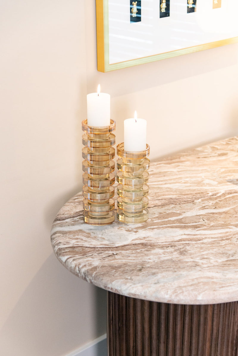 Schreibtisch Rashford Blush Beige mit Toronto-Marmorplatte, Richmond