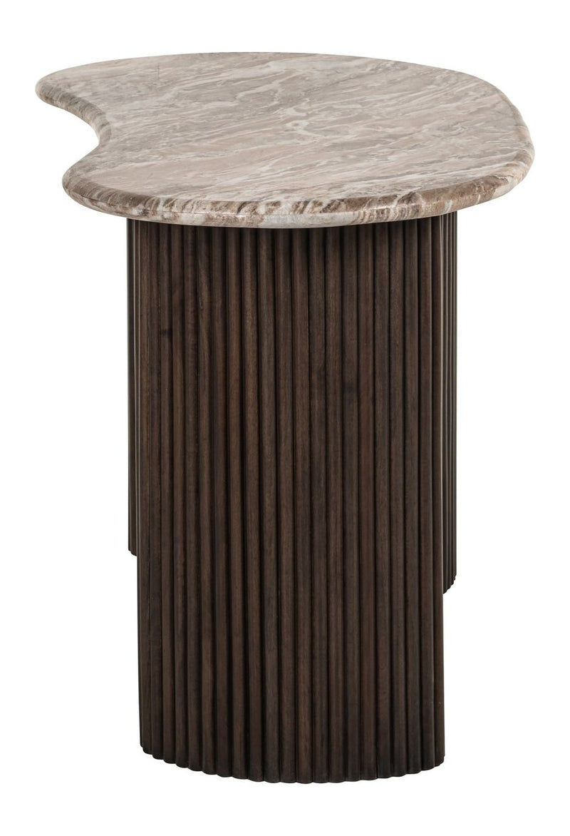 Schreibtisch Rashford Blush Beige mit Toronto-Marmorplatte, Richmond