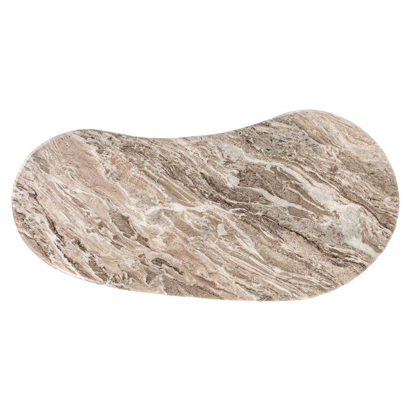 Schreibtisch Rashford Blush Beige mit Toronto-Marmorplatte, Richmond