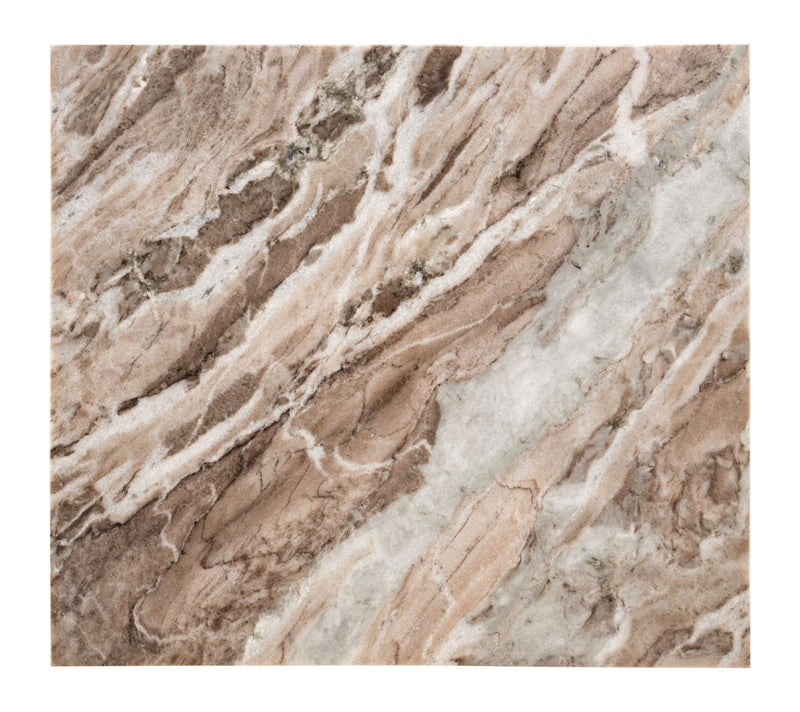 Sofabeistelltisch Fairfax clay – Eisen & Toronto-Marmor