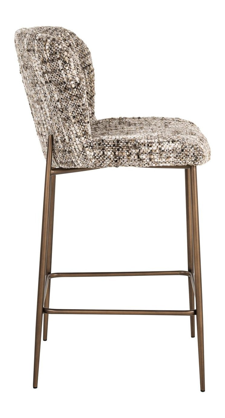 Barhocker Odarby in Braun – Richmond Design mit Polyester-Bezug