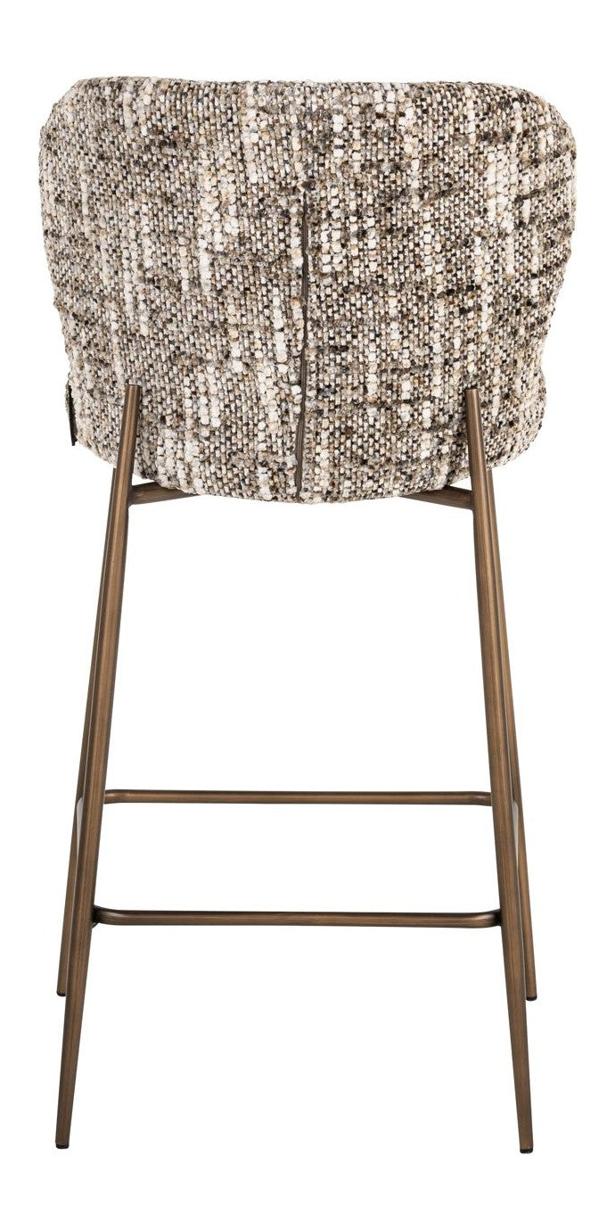 Barhocker Odarby in Braun – Richmond Design mit Polyester-Bezug
