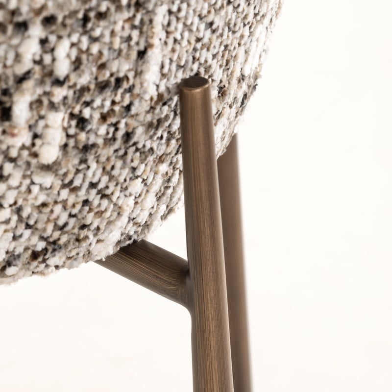 Barhocker Odarby in Braun – Richmond Design mit Polyester-Bezug