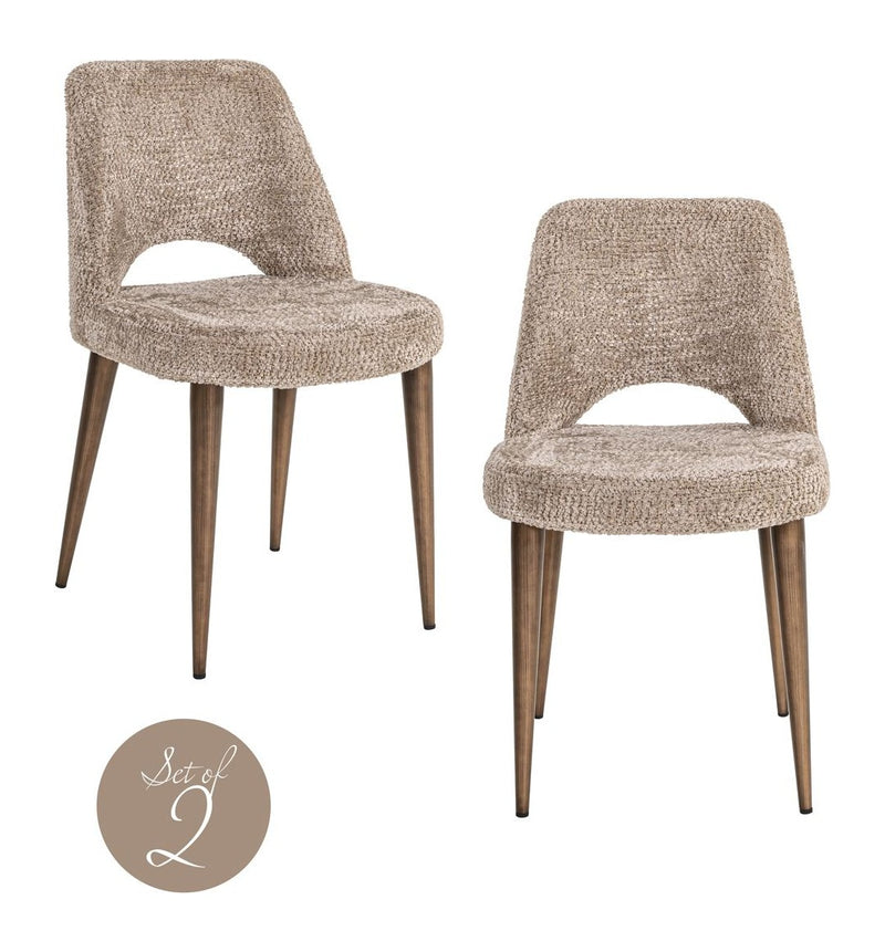 Esszimmerstuhl Delphine im 2er-Set – lovely nature, schwer entflammbar