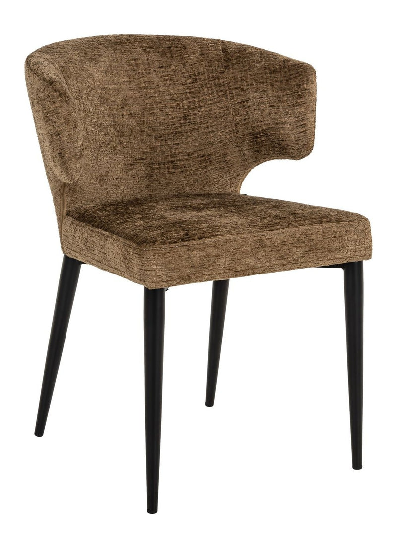 Esszimmerstuhl Taylor Brandy Fusion, schwer entflammbar, Metallgestell