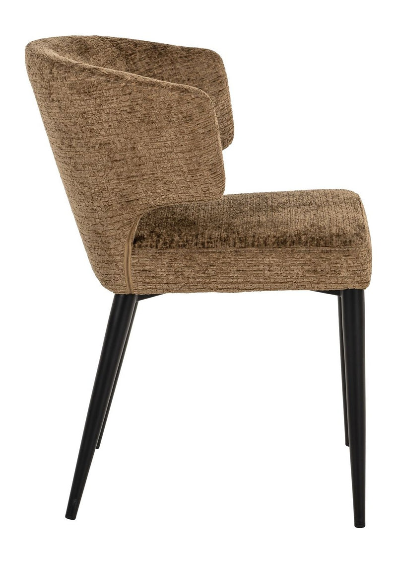 Esszimmerstuhl Taylor Brandy Fusion, schwer entflammbar, Metallgestell