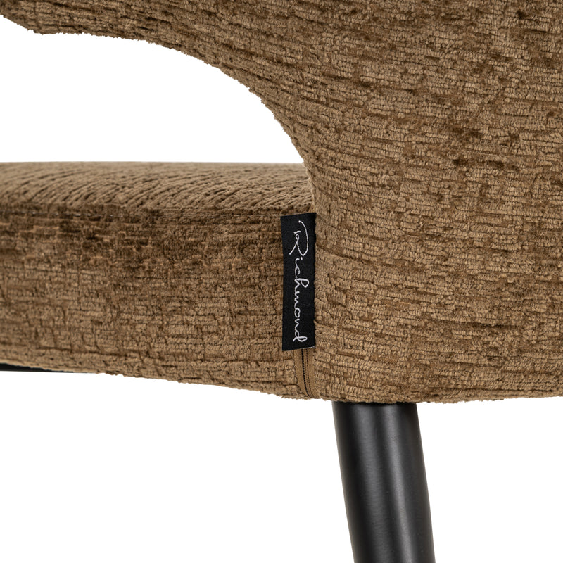 Esszimmerstuhl Taylor Brandy Fusion, schwer entflammbar, Metallgestell