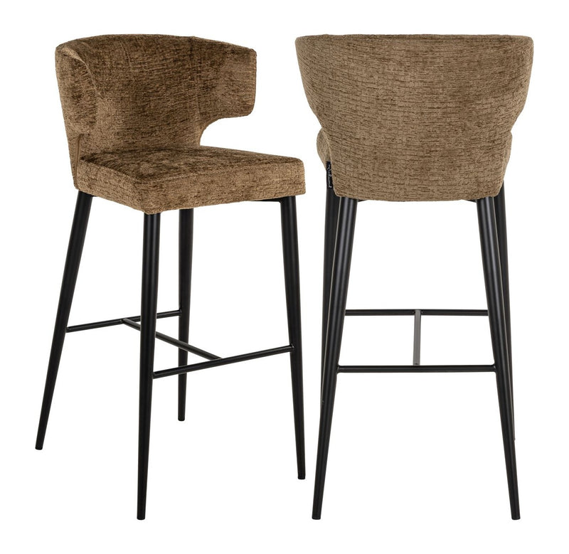 Barhocker Taylor Brandy Fusion mit schwer entflammbarem Bezug