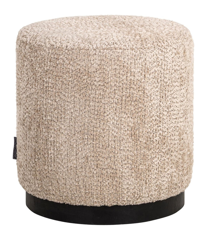 Hocker & Fußbank Yoda Richmond, Ø45 cm, wählbarer Stoffbezug