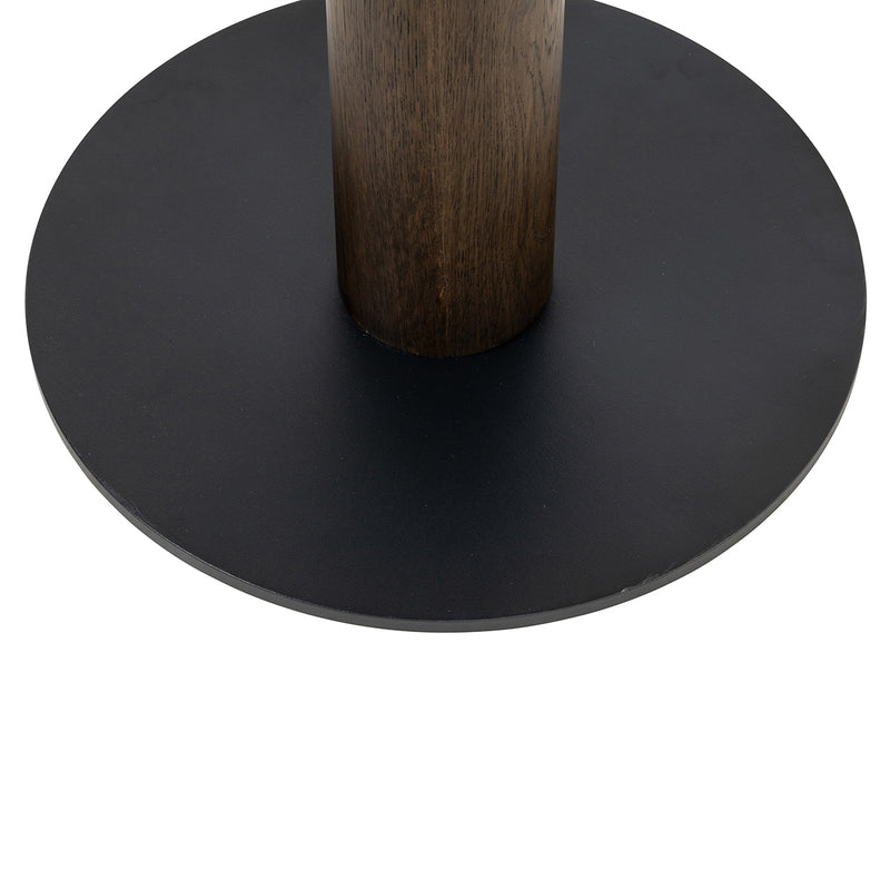 Richmond Bistro-Tisch Ritz rund 75 cm Travertin-Keramik Eichenfurnier