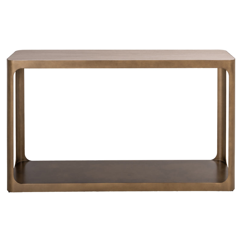 Konsole Claridge beige – Wendeplatte Keramik-Travertin & Glas, 140 cm