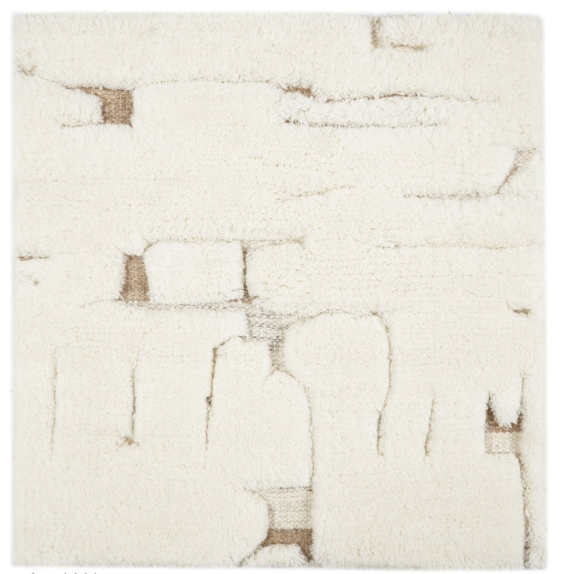 Teppich Mehran 200x300 cm White, weicher Wolle-Baumwoll-Mix