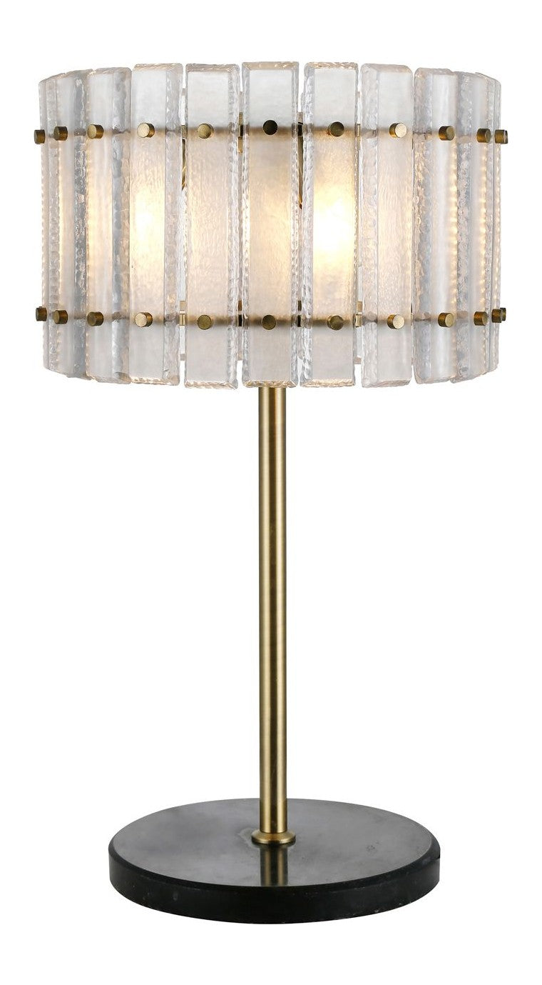 Tischlampe Felina in Bronze mit Marmorfuß, 3-flammig, E14