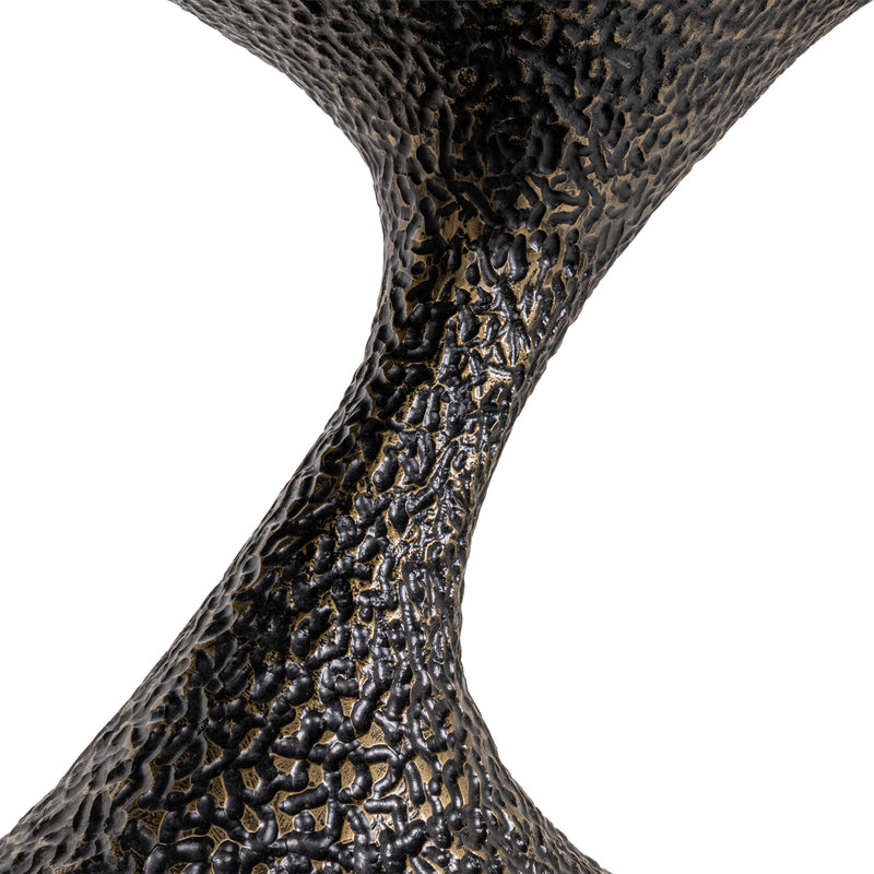 Esstisch Russo oval 235 cm, Travertin & Aluminium, ash brown
