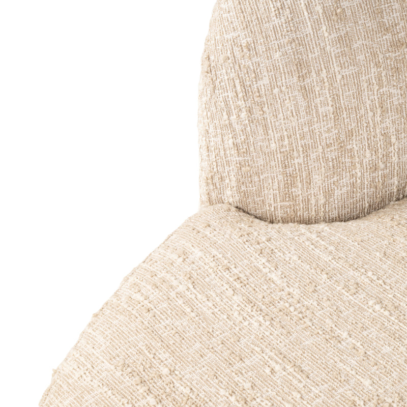 Sofa Pandora Lounge Left in Beige Angora – Skulpturales XXL-Loungesofa