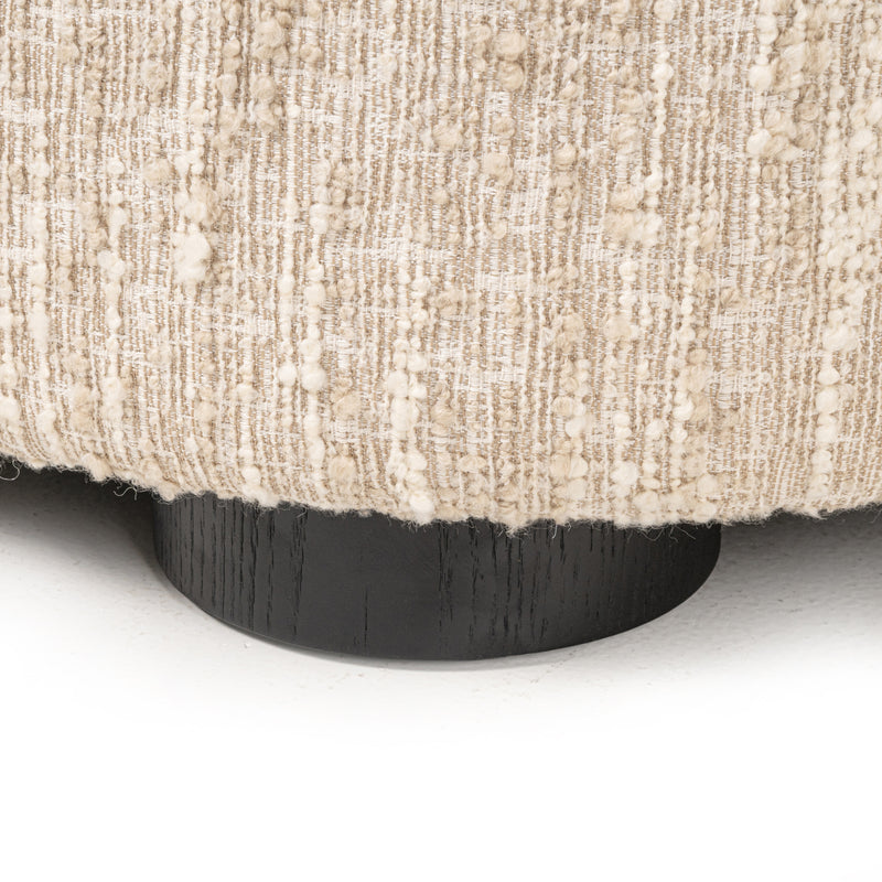 Sofa Pandora Lounge Left in Beige Angora – Skulpturales XXL-Loungesofa