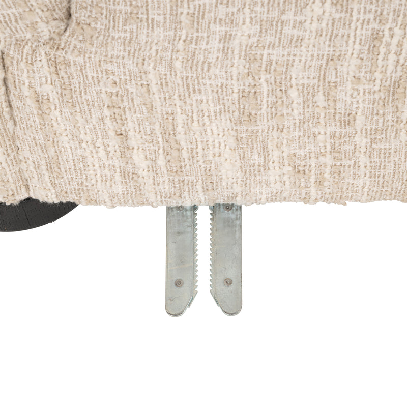 Richmond Sofa Pandora Lounge Right in Beige Angora, 320 cm