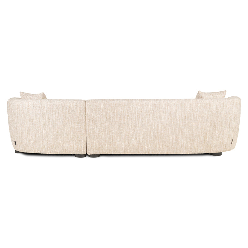 Richmond Sofa Pandora Lounge Right in Beige Angora, 320 cm