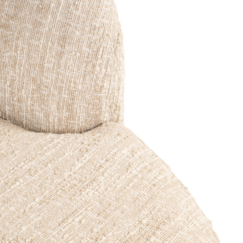 Richmond Sofa Pandora Lounge Right in Beige Angora, 320 cm